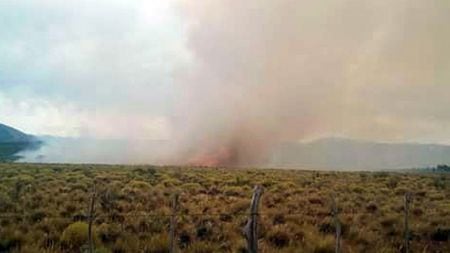 incendio forestal en El Maitén en Chubut