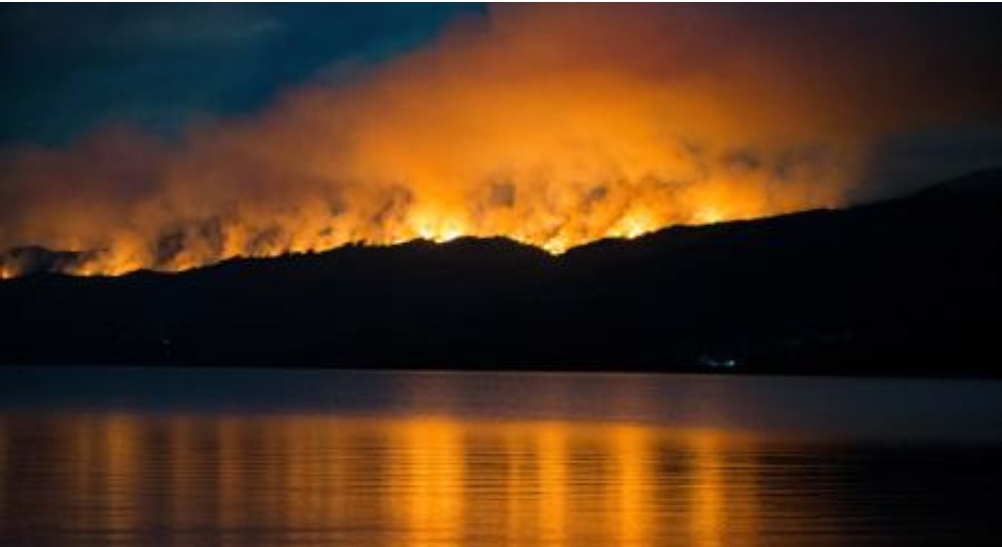 incendio forestal en el Parque Nacional Los Alerces de Chubut