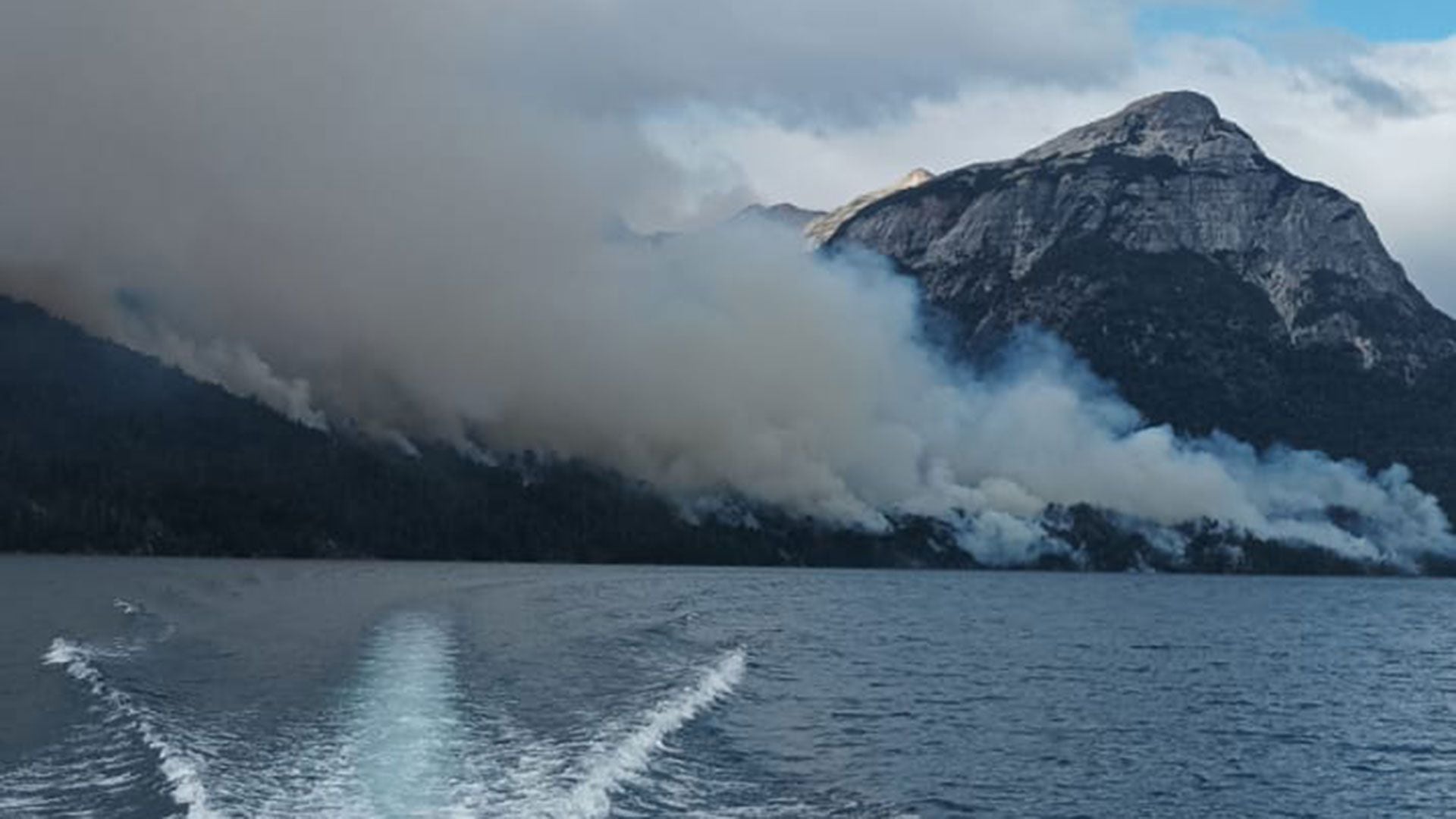 incendio en el Parque Nacional Nahuel Huapí