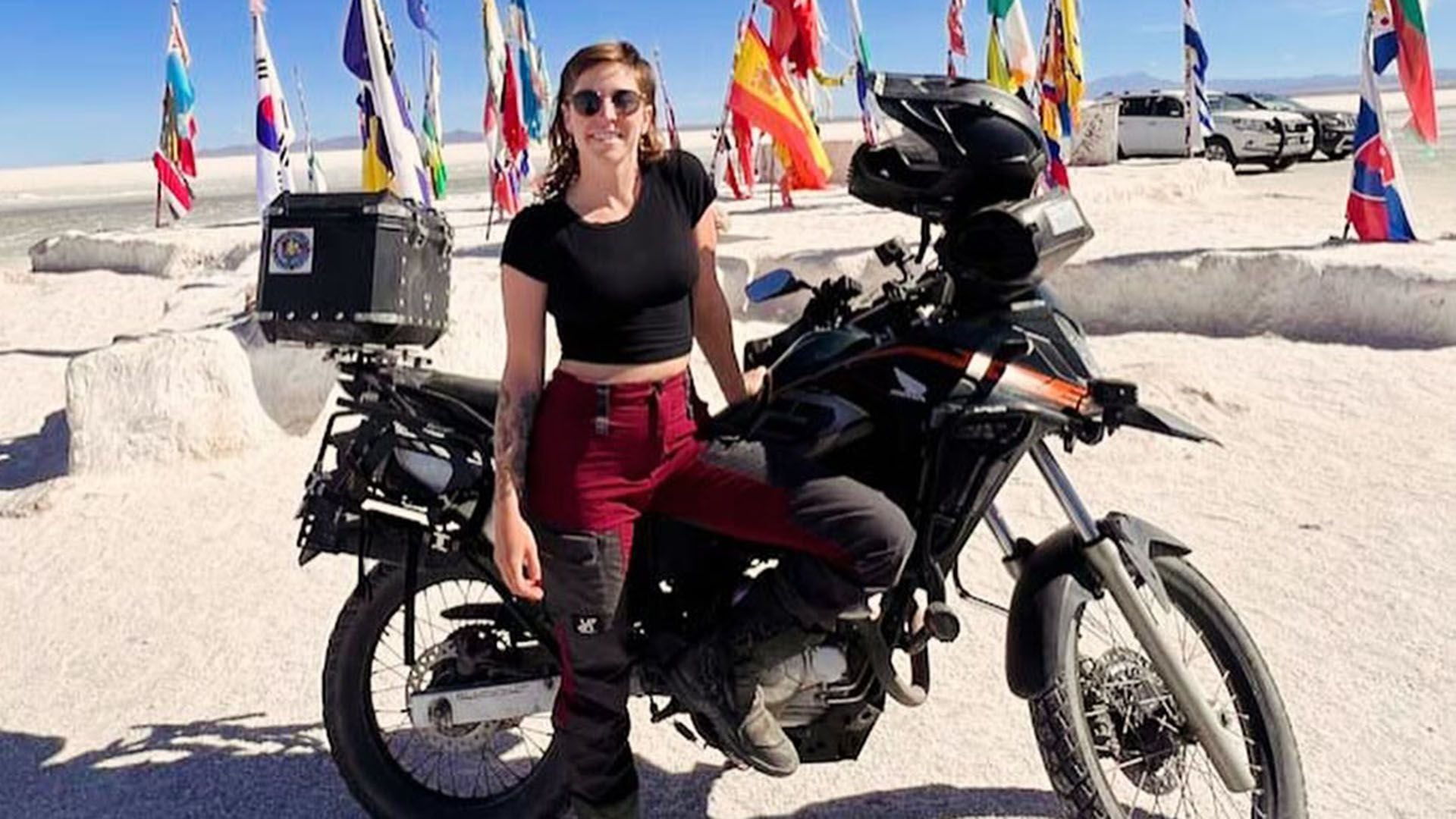 Melissa Orth, motociclista de Estados Unidos asaltada en Mendoza