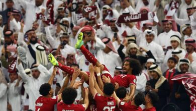 Photo of Marcó los goles del título de Qatar en la Copa Asia y los festejó con un truco de magia que fue viral