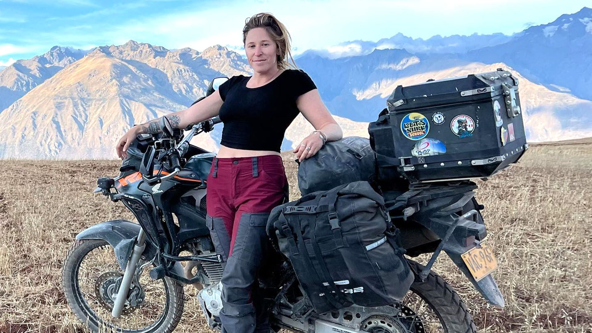 Melissa Orth, motociclista de Estados Unidos asaltada en Mendoza