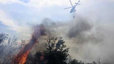 incendio forestal en el Parque Nacional Los Alerces