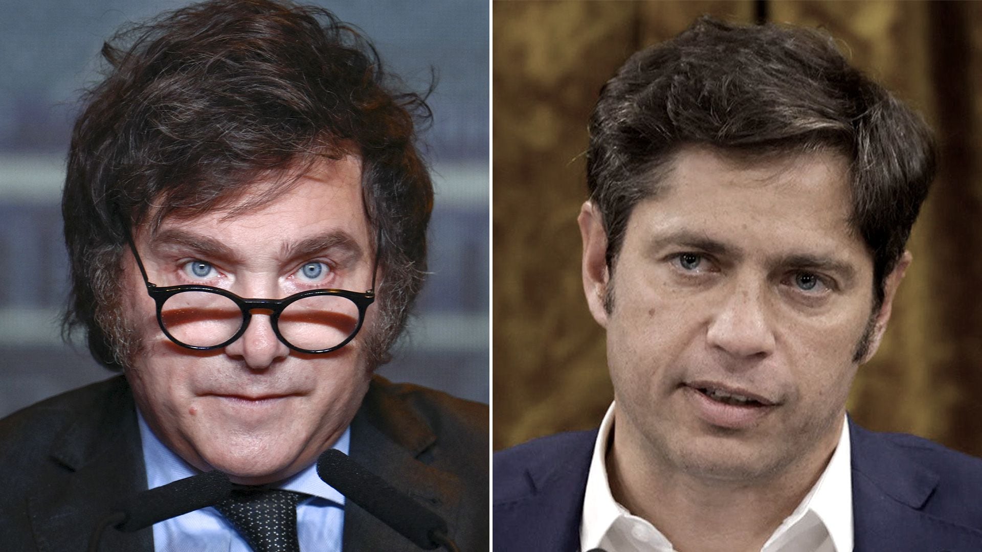 javier milei  Axel Kicillof