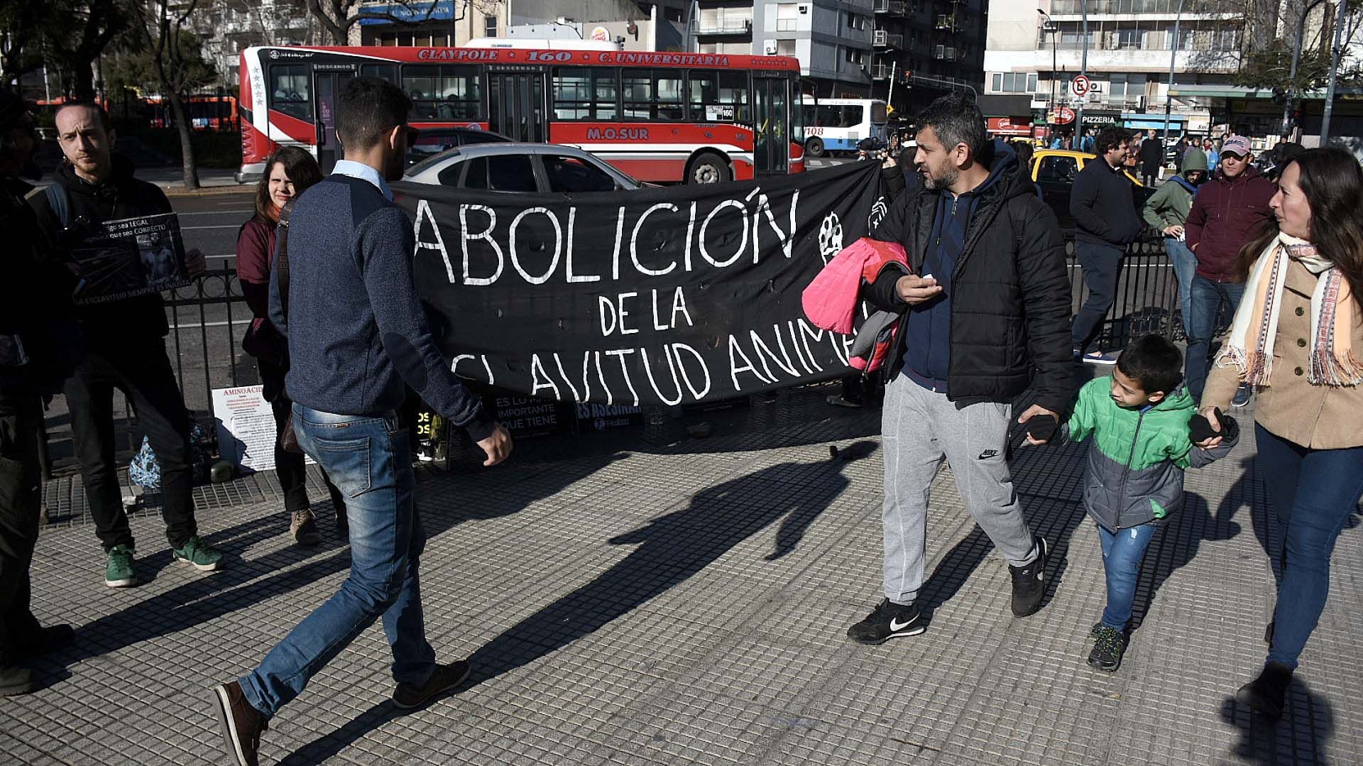 En 2019 también hubo una manifestación vegana en La Rural