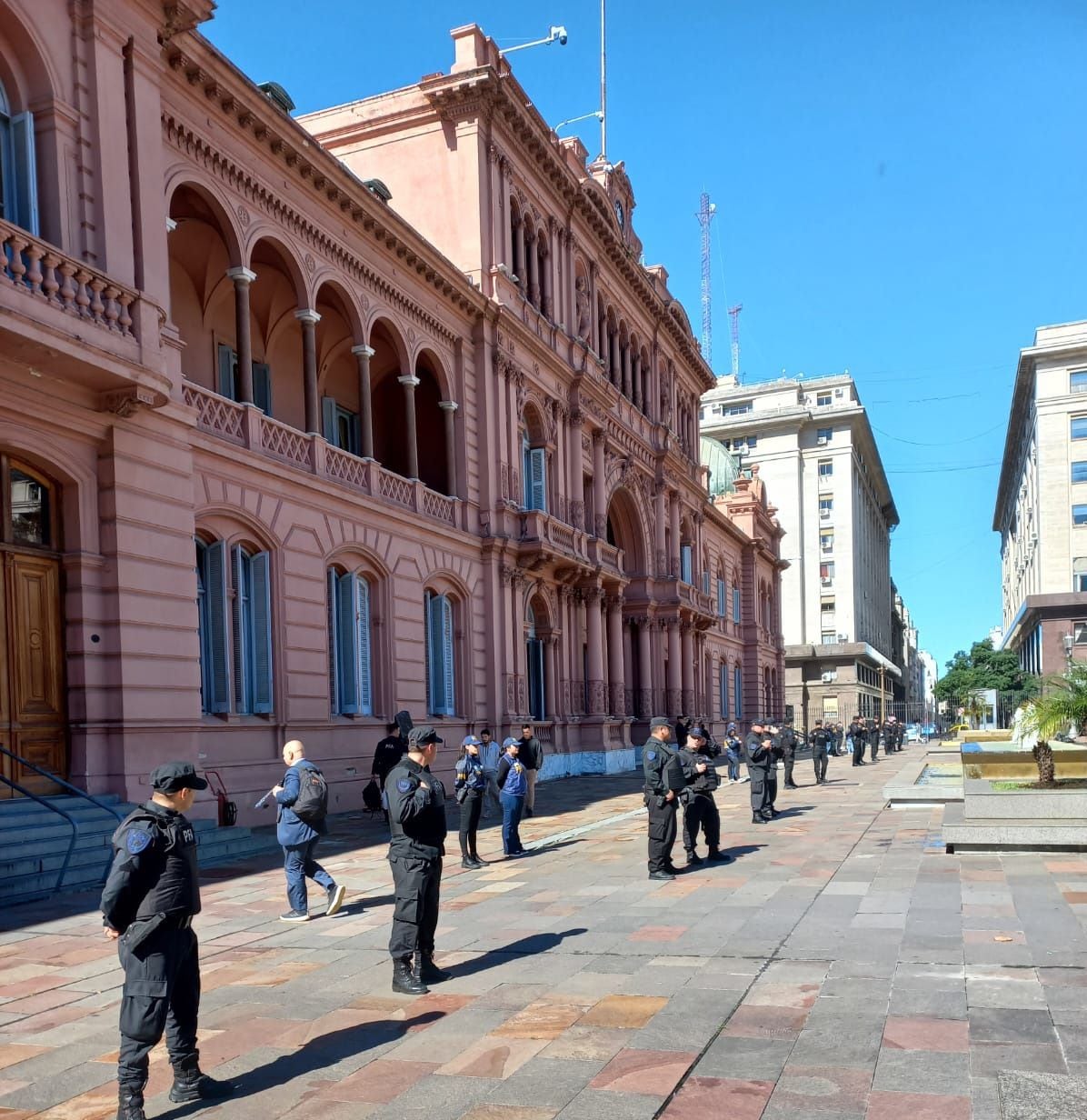 Así se prepara la plaza de mayo marcha universitaria