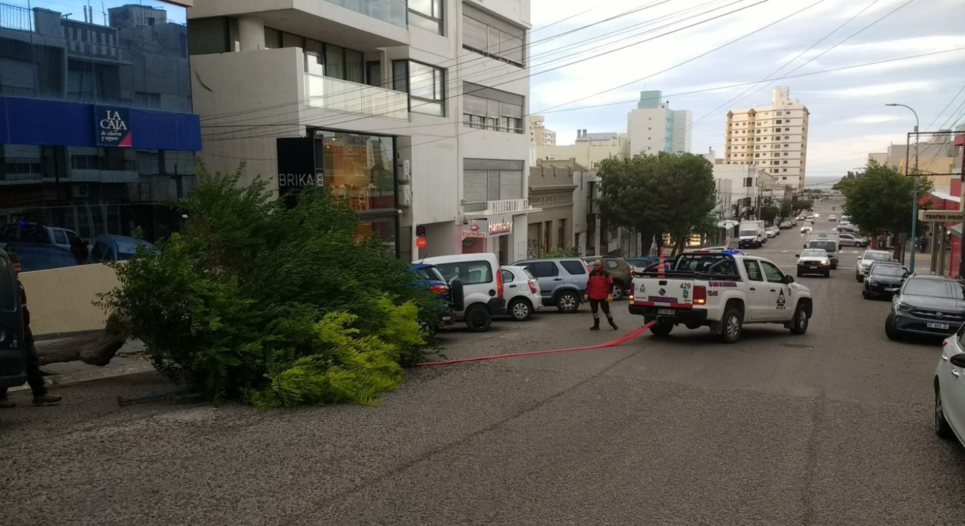 temporal de viento en Comodoro Rivadavia