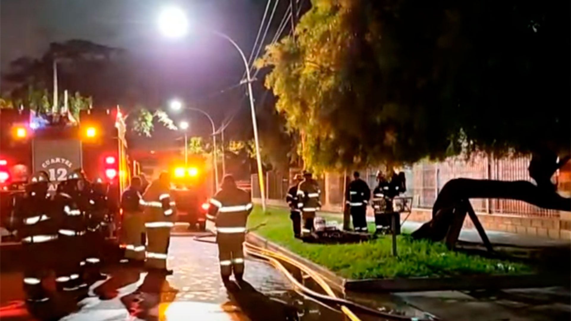 Incendio en una distribuidora de cerveza en zona sur