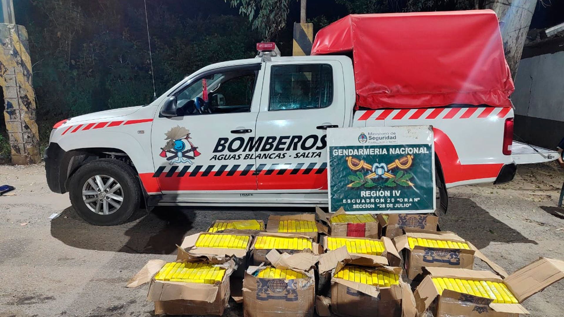 Más de 300 kilos de cocaína en un carro de Bomberos
