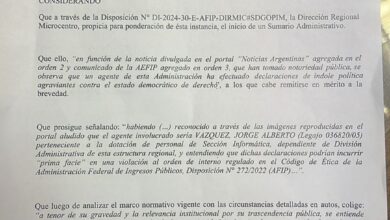Photo of Denunciarán penalmente a un gremialista de AFIP por llamar a “tumbar” al Gobierno