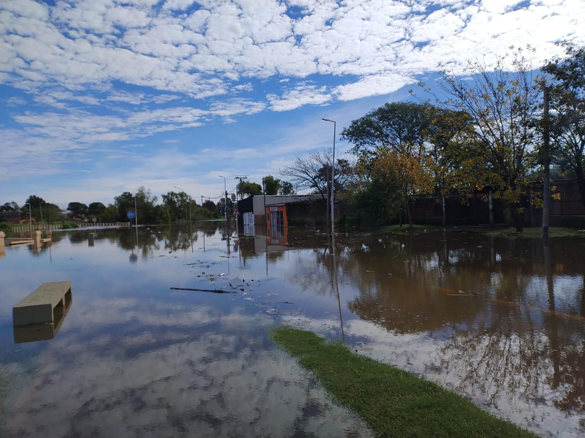 Familias evacuadas en Concordia tras la crecida del Río Uruguay