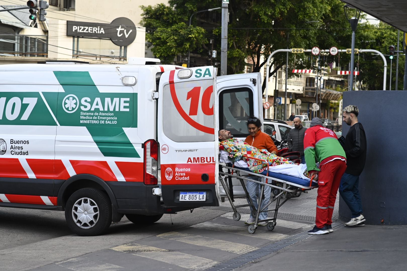 Choque de trenes en Palermo Hospital Pirovano