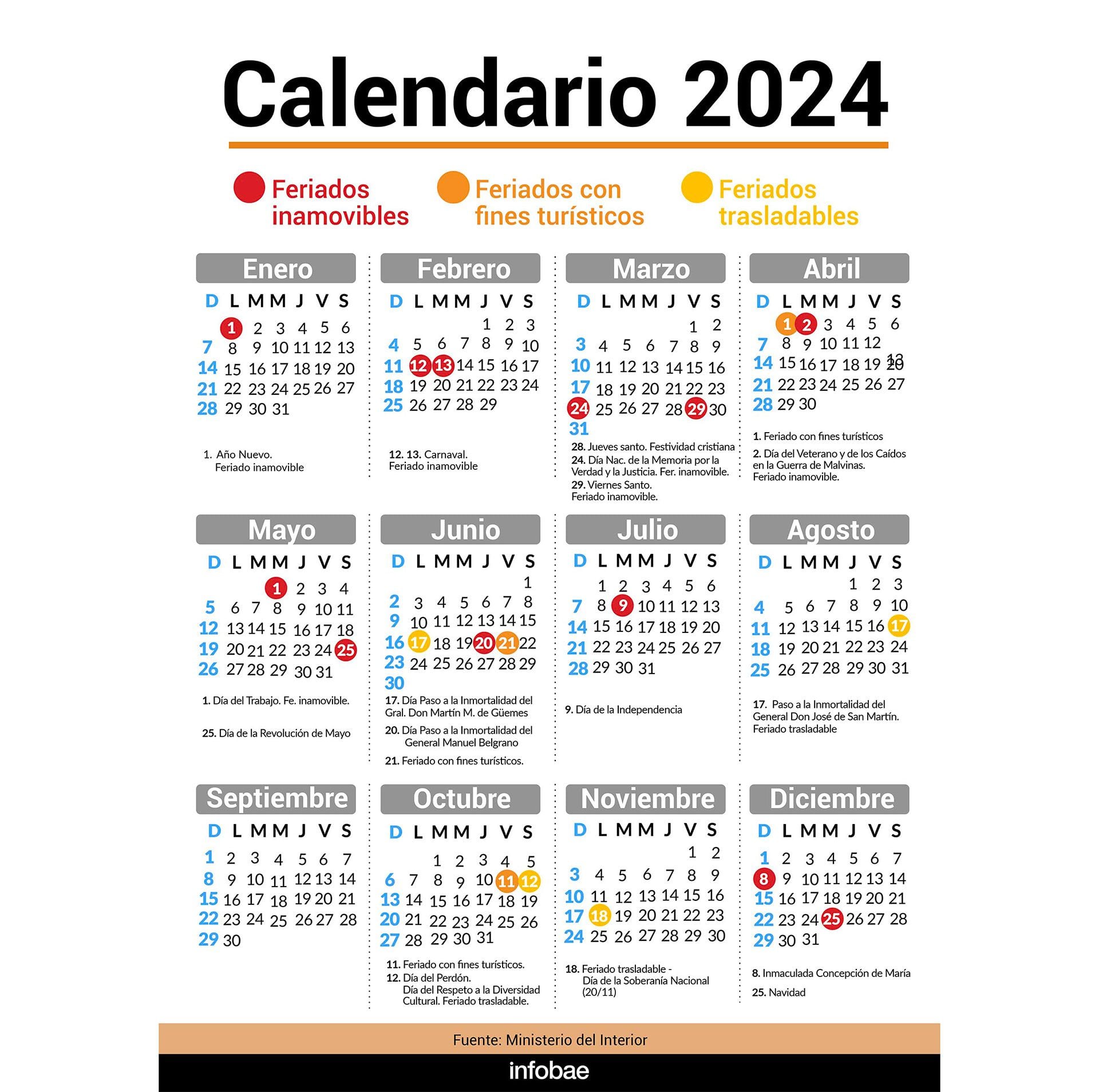 calendario de feriados 2024