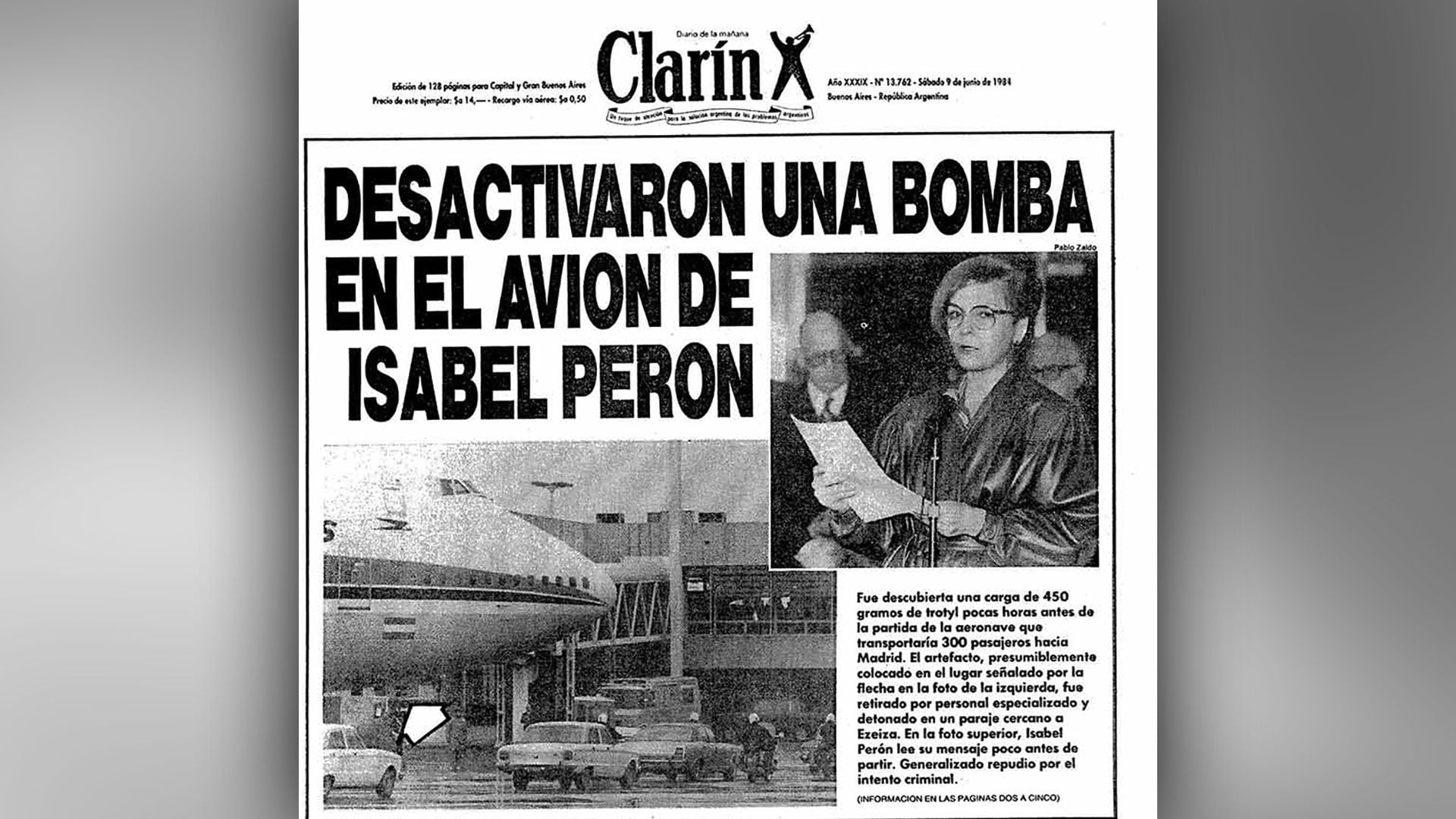 Atentado contra Isabel Perón