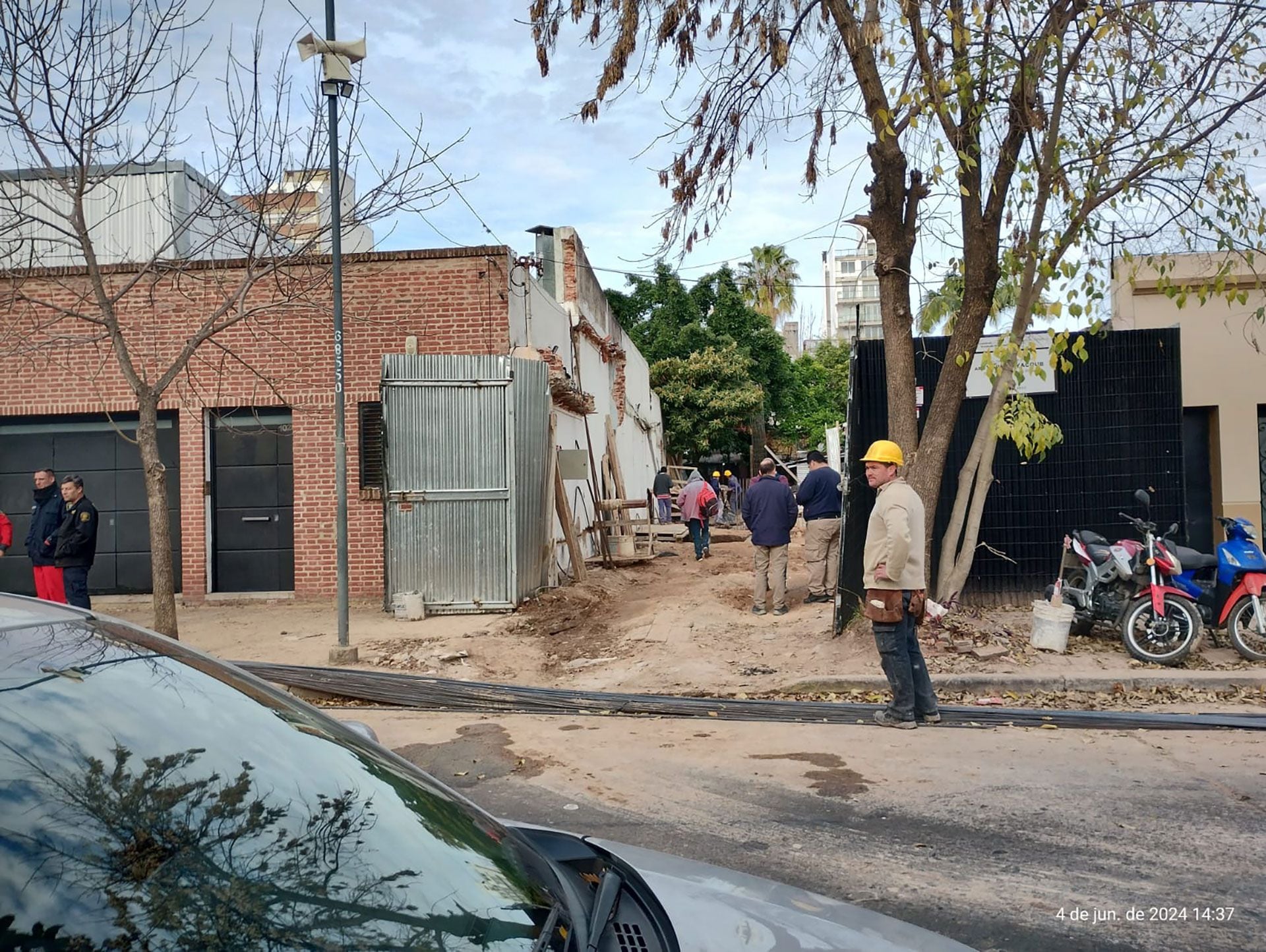 Accidente en una obra de La Plata