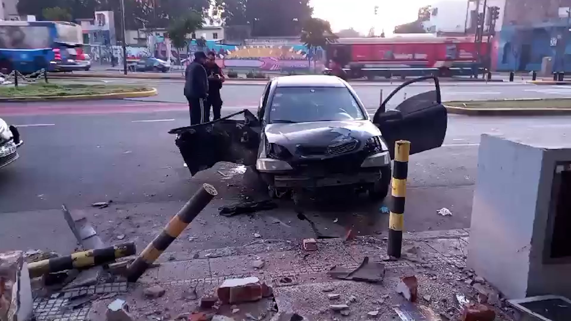 accidente en La Boca