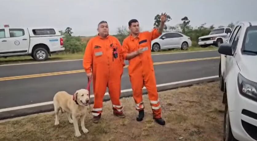 La búsqueda de Loan Peña en Corrientes (Captura TV)