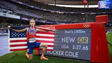 Photo of La infartante remontada con la que Cole Hocker dio el golpe en los 1.500 metros masculinos y ganó el oro con récord olímpico en París 2024