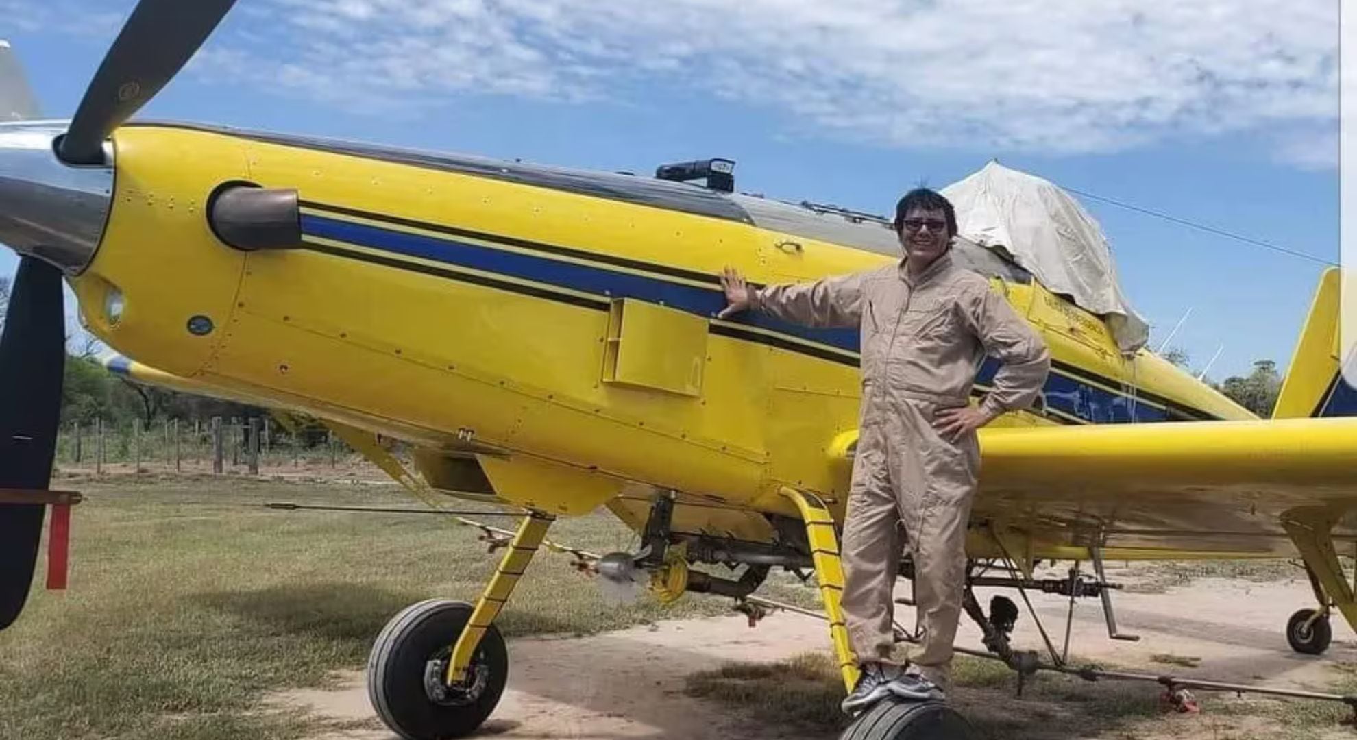 Rolando Rasmussen, el piloto chaqueño que murió en los incendios de La Rioja