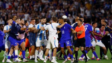 Photo of Los incidentes entre los futbolistas de Argentina y Francia tras el final del partido de los Juegos Olímpicos