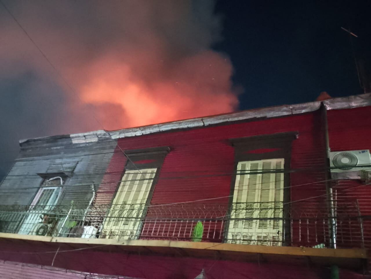 Incendio en La Boca