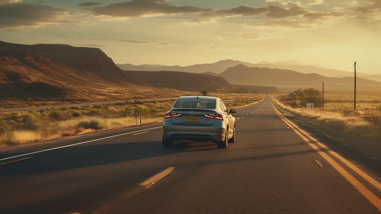 Imagen de un automóvil viajando por la pintoresca ruta durante las vacaciones, ofreciendo a los viajeros la oportunidad de experimentar el turismo en carretera. (Imagen ilustrativa Infobae)